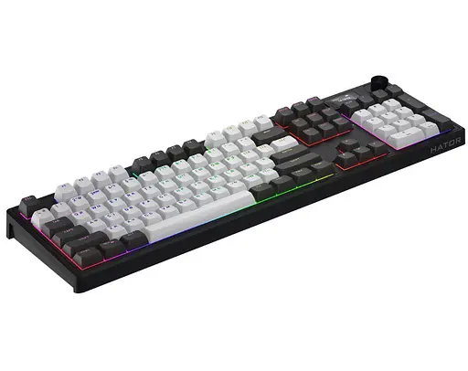 Клавиатура игровая механическая HATOR HTK-4100-RU Wireless Skyfall 100 PRO Black-White - фото 4