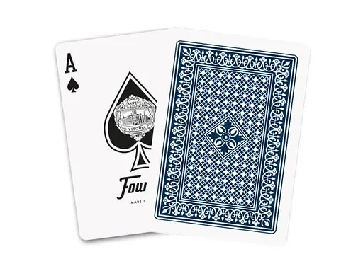 Карты игральные Fournier 18 Victoria Standard Index (red blue) (02389) - фото 5