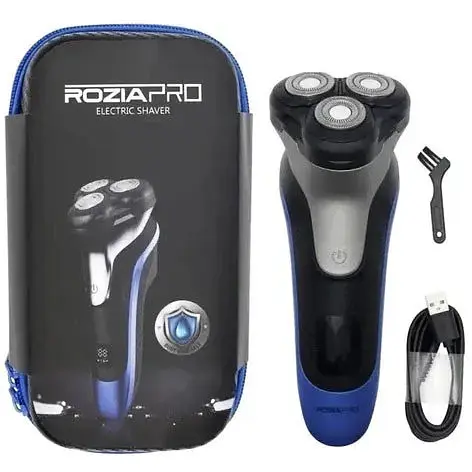 Мужская электробритва для бороды Rosia Pro HT 9535 роторная аккумуляторная электробритва для мужчин - фото 1