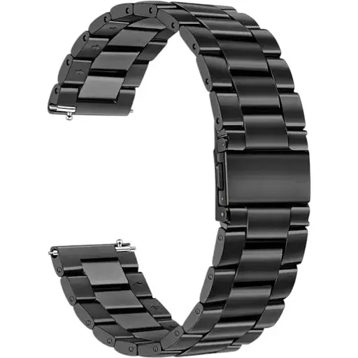 Ремешок DK CDK для Garmin Forerunner 255 / 255 Music 22mm Metal Fitlink Steel Watch Band (012874) (black)