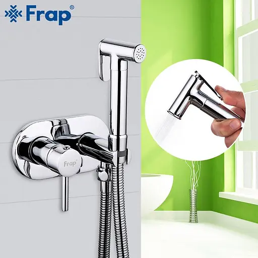 Змішувач для гігієнічного душу Frap 1/10, Хром F7505 - фото 2