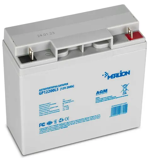 Аккумуляторная батарея для ИБП Merlion AGM 12 V / 20 А*ч (GP12200L5) - фото 1