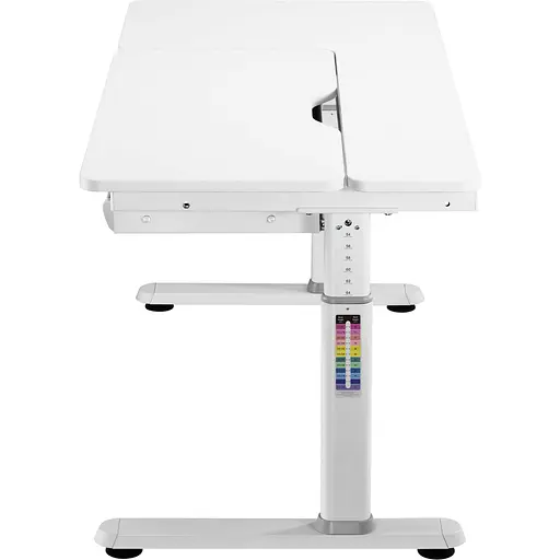 Стол компьютерный 2E CE301K-MECHANIC, регулировка высоты, механика, 54/76х120x60 см, белый - фото 6