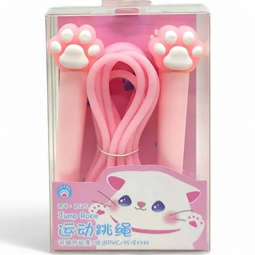 Скакалка силиконовая "Лапка" 2525ЛК 2,8 м (6952631925259) - фото 2