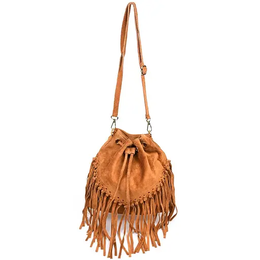 Женская замшевая сумка на плечо Firenze 25х26х13 см sum0028543 - фото 7