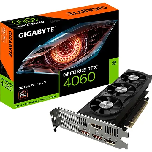 Видеокарта Gigabyte GeForce RTX 4060 OC Low Profile 8G (GV-N4060OC-8GL) UA [129322]
