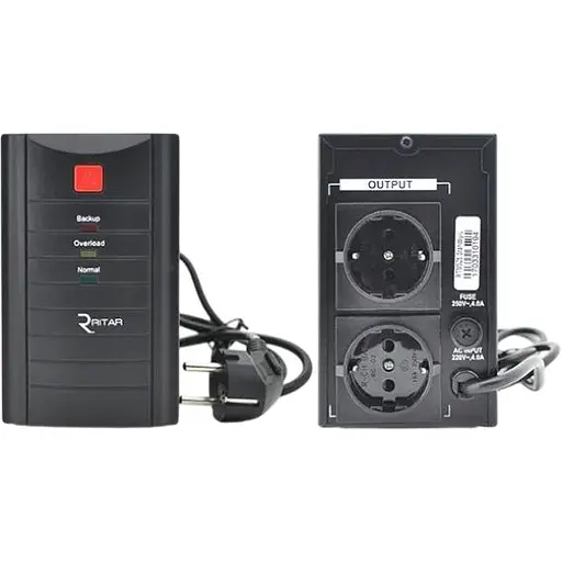 ИБП Ritar RTM525 (315W) Standby-L, LED, 1st, 2xSCHUKO socket, 1x12V4.5Ah, metal Case (260 х 85 х 140) Q4