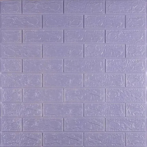 3D панель самоклеящаяся 700х770х3мм кирпич Светло-фиолетовый (015-3) SW-00000574 - фото 1