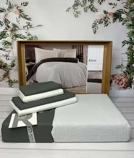 Постільна білизна Aura Poplin Жаккард Romeo Home pbe0051849 - фото 2