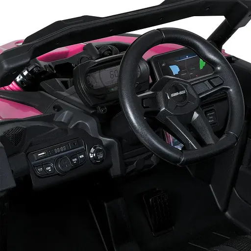 Электромобиль детский M 5099EBLR-8-2 24V 4×200W пульт 2 4G музыка Bluetooth розово-черный - фото 8