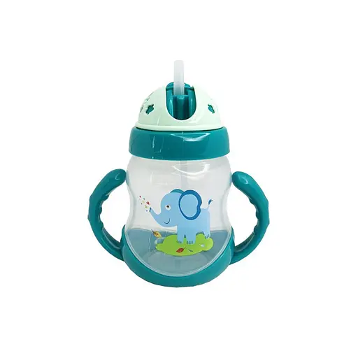 Пляшечка пластикова з ручками MGZ-0322(Green) 250 мл - фото 2