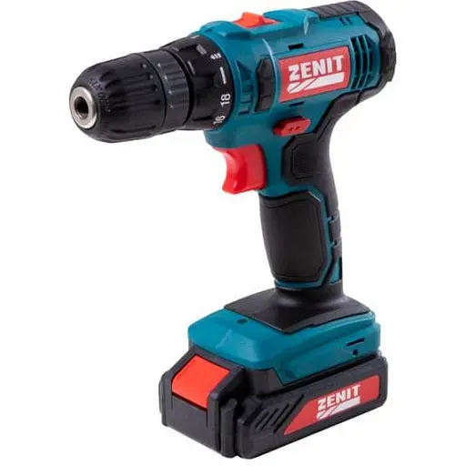 Шурупокрут-дриль акумуляторний Zenit ЗША-12 М Li 12В 2х1.3 А/год 28 Нм 0-350 1300 об/хв 1.1 кг кейс