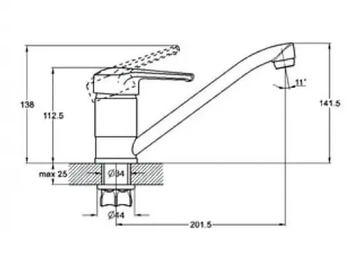 Змішувач для умивальника Troya PDF4-A180 30412 - фото 2