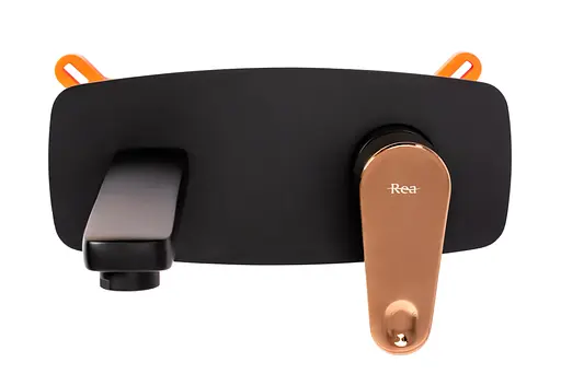 Змішувач для умивальника Rea Mild+Box прихованого монтажу black rose gold REA-B9142 Чорний - фото 4