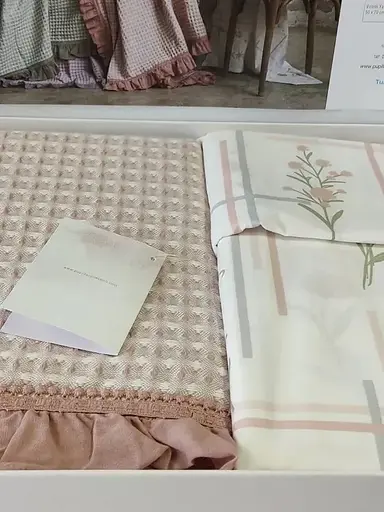 Постельное белье с вафельным покрывалом Pupilla Monica Pudra Pupilla pbe0051429 - фото 2