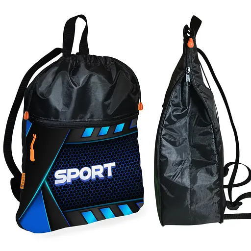 Рюкзак-мішок для взуття, спортивної форми Sport дитяча сумка для змінки з розширювачем (01406)