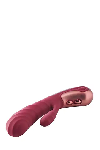 Вибратор Dreamtoys Dinky Duo Vibrator Jimmy K 19.4 см бордовый - фото 4