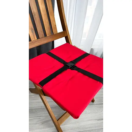 Водоотталкивающая подушка на стул Красный однотон (2 шт.) - фото 8