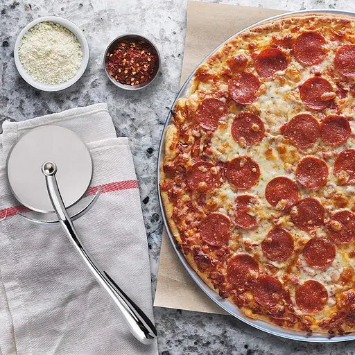 Роликовий ніж для піци з гострим лезом з нержавіючої сталі та силіконовою ручкою, що не ковзає, Kitchen Master 87293 - фото 8