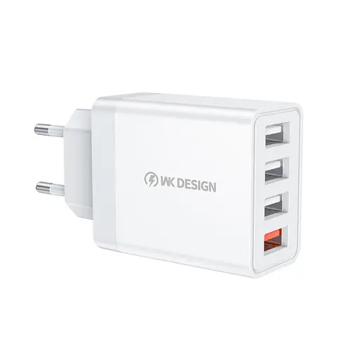 Зарядное устройство быстрое 4 порта юсб 33 W WK WP-U125 - фото 1