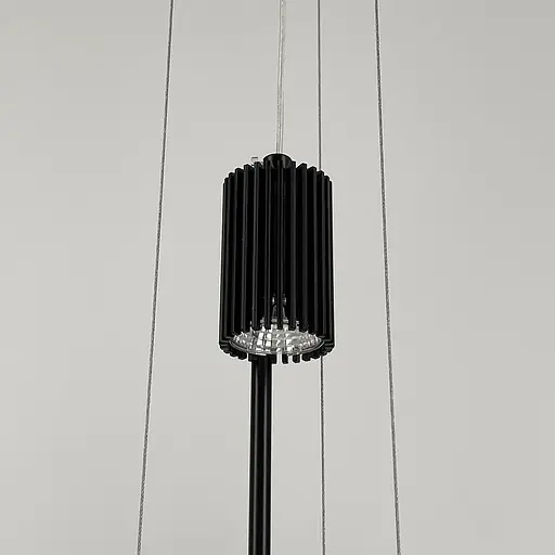 Дизайнерский 2-х ярусный светильник КРЫЛЬЯ СВЕТА с черным основанием Line.F MJ 14-680+680 BK - фото 7