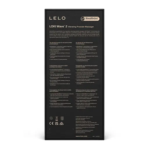 Стимулятор простаты Lelo Loki Wave 2 19.6 см (черный) - фото 5