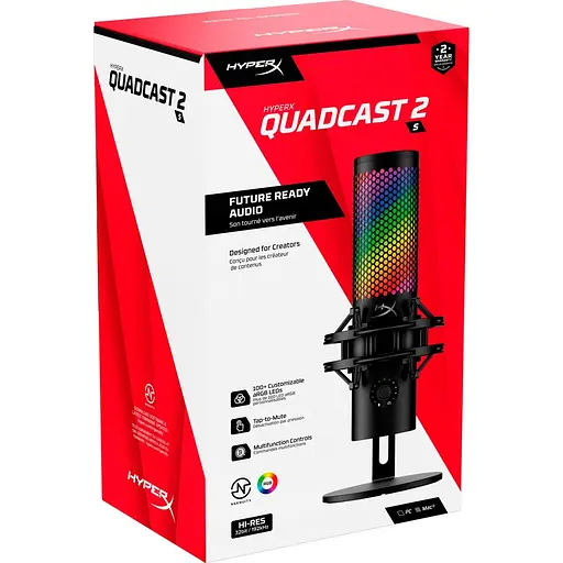 Микрофон HyperX QuadCast 2 S (9A273AA) [126604] - фото 9
