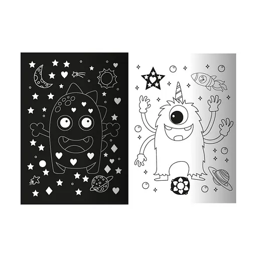 Детская книжечка с неоновыми стикерами "Королевство монстров" РМ-69-03 - фото 3