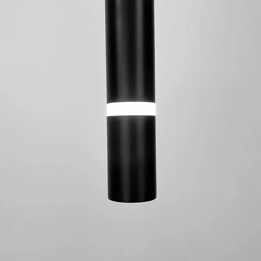 Мінімалістичний підвіс у чорному корпусі 41х6 см | Арт. A076/1 BK | Line F - фото 3