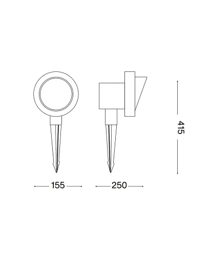 Уличный светильник Ideal Lux Terra 321622 E27 1x42W IP65 коричневый - фото 3
