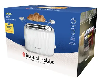 Тостер Russell Hobbs 27370-56 Eden 2S Toaster White (7030834) - фото 8