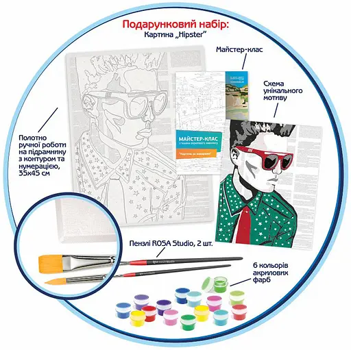 Картина по номерам Rosa Start Hipster - фото 2