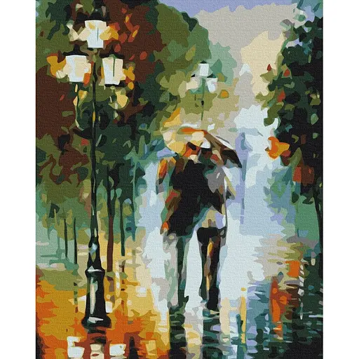 Картина за номерами В обіймах осені Brushme 40x50 см кольорова 000276683