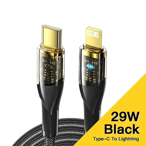 Кабель Essager Lightning Type-C QC 4.0, 5A 20V 20W - фото 2