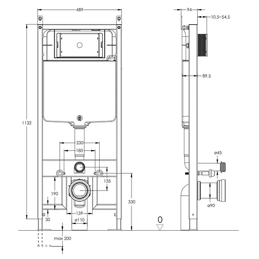 Комплект инсталляция 3 в 1 Imprese i2330 + унитаз Imprese Jess Rimless i11330MG серый матовый с сидением Soft Close, Серый матовый - фото 4