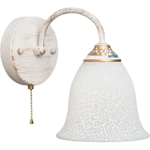 Классическое бра Brille в спальню BKL-690W/1 E27 WT+GD