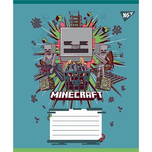 Уцінка. Набір зошитів Yes Minecraft Heroes A5 в клітинку 24 аркуші 20 шт. (767581) - фото 4