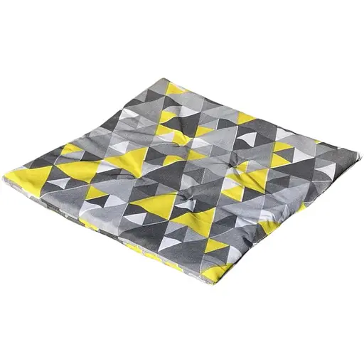 Водовідштовхувальна подушка для стільця з 3D-принтом Графіка 40х40 см сіра 6 шт.