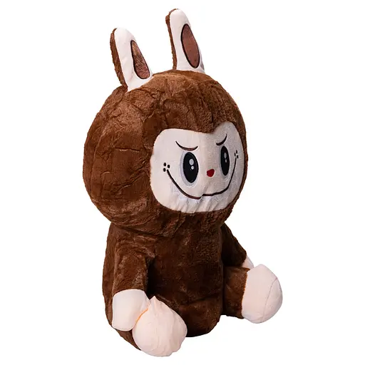 М'яка іграшка-плед та подушка 3 в 1 Лабубу 50 см Коричневий Colorful Home LAB2BR - фото 7