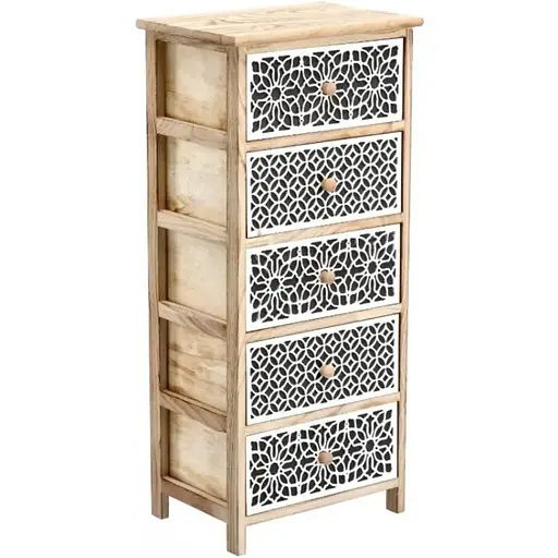 Комод деревянный Chomik Alice на 5 ящиков - фото 3