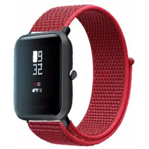 Ремінець DK CDK для Garmin Approach S12 20mm Nylon Sport Loop (012415) (red) - фото 3