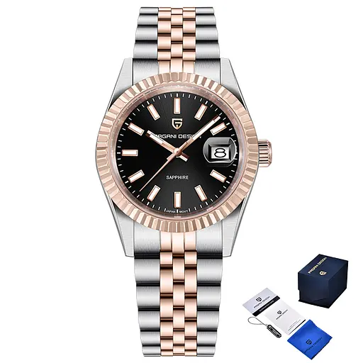 Годинник Pagani Design PD-1794M Silver-Rose Gold-Black