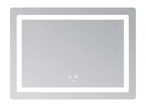 Дзеркало Lidz Kubis (KU2) 700х500 мм, прямокутне, з LED-підсвічуванням Touch, антизапотіванням, димером, регулюванням яскравості LD78LF90448486 - фото 3