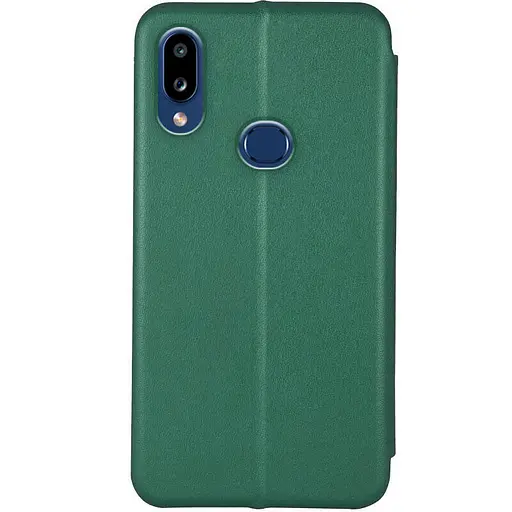 Кожаный чехол-книга Classy для Samsung Galaxy A10s Зеленый - фото 2