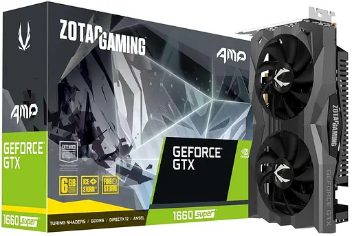 Видеокарта Zotac GTX 1660 6GB Super AMP (ZT-T16620D-10M) (GDDR6, 192 bit, PCI-E 3.0 x16) Б/у - фото 6