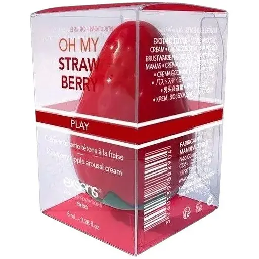 Збуджуючий крем для сосків Exsens Oh My Strawberry 8 мл з жожоба і маслом ши, їстівний - фото 3