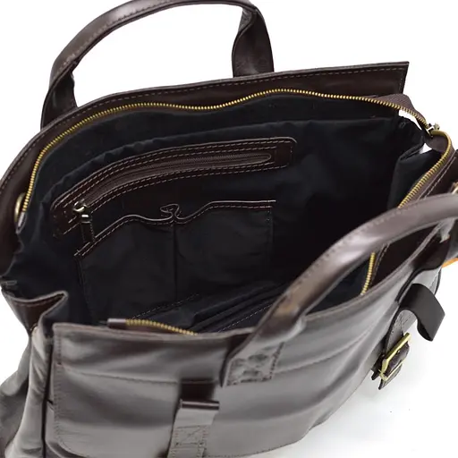 Чоловіча шкіряна сумка TARWA 27х41х9 см sum0026053 - фото 2