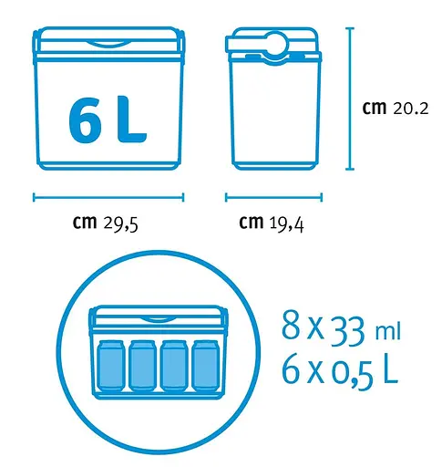 Ізотермічний контейнер Adriatic 6 л синій - фото 3