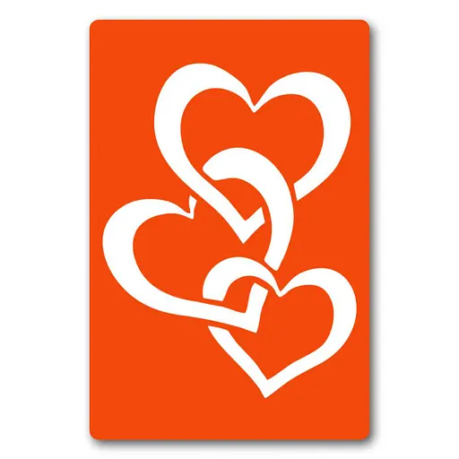 Трафарет для био-тату Сердечко Fresh Tattoo c054-15*20см, размер 15х20 см - фото 1