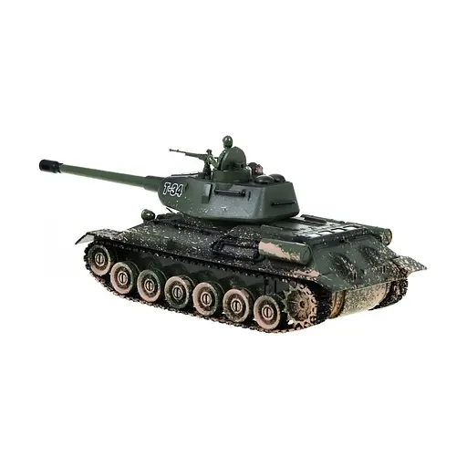 Танк Ramiz Т-34 на дистанционном управлении для детей+3 звука света камуфляж 1:28 99815 - фото 4